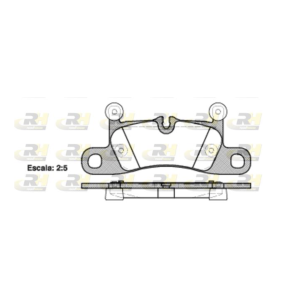 Колодки гальмівні дискові задні PORSCHE CAYENNE 2010- / VW TOUAREG 2010 (вир-во ROADHOUSE)